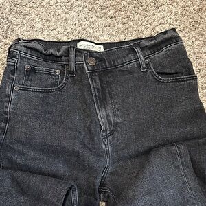 Abercrombie & Fitch High Rise Dark Gray Jeans